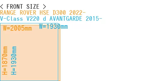 #RANGE ROVER HSE D300 2022- + V-Class V220 d AVANTGARDE 2015-